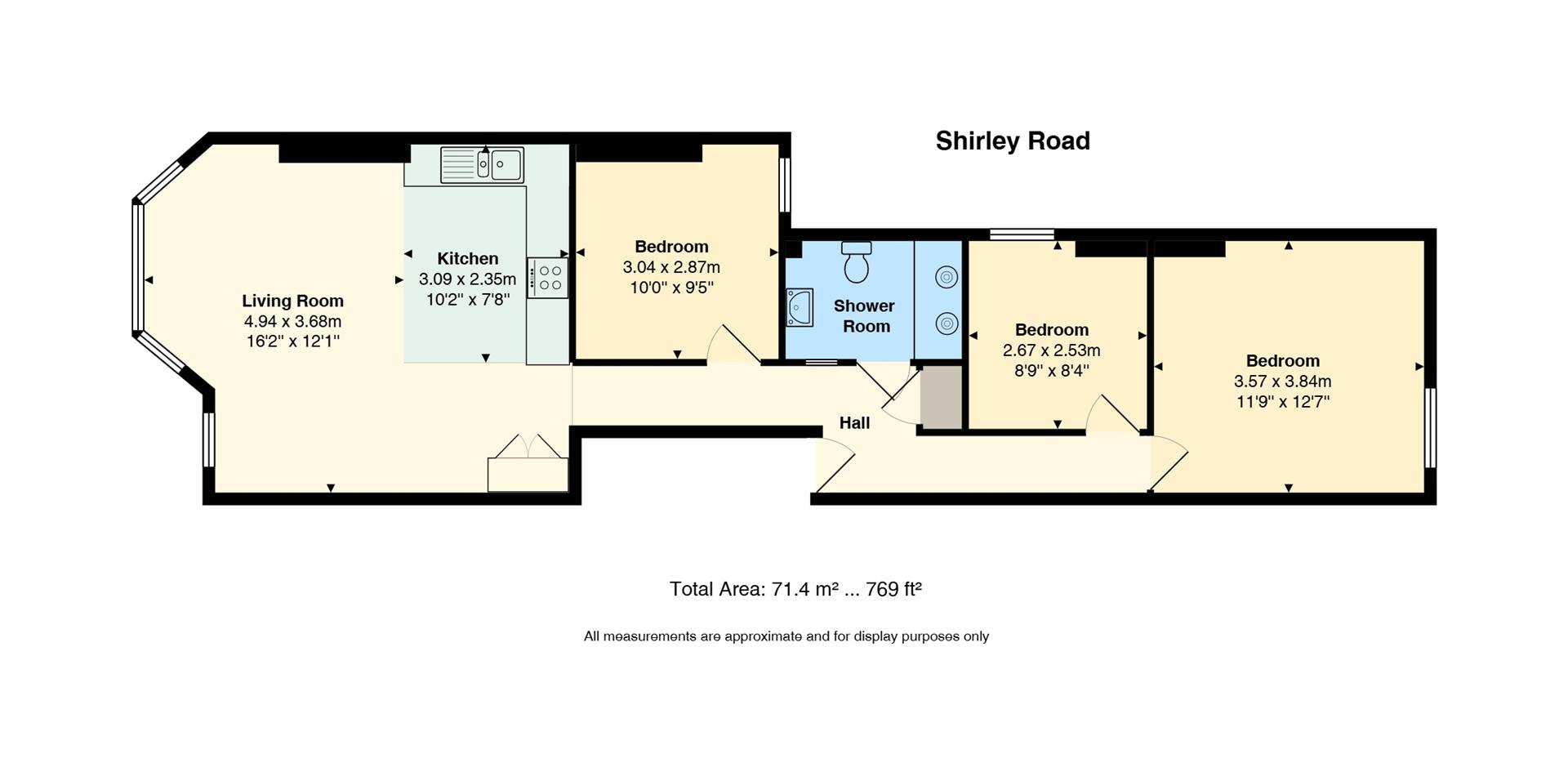Floorplan for Shirley Road, Roath, Cardiff